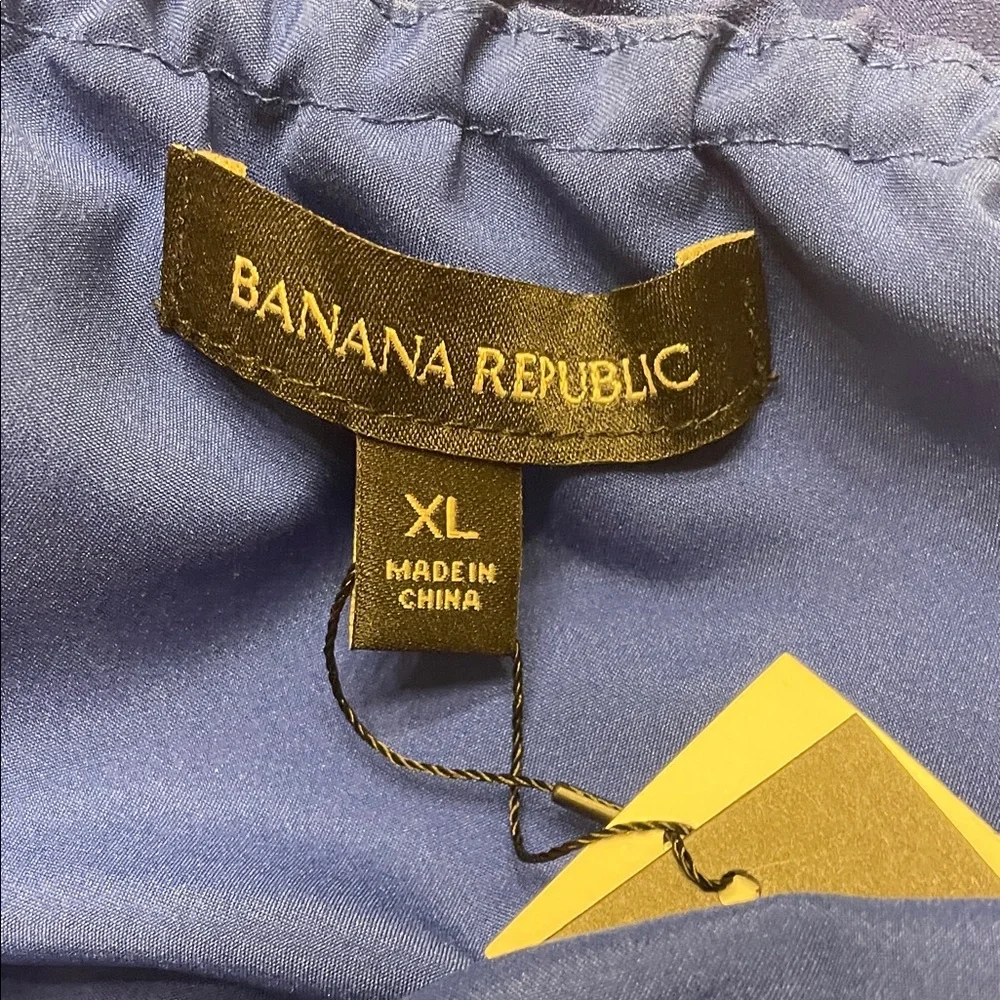 NWT Banana Republic Elegant Blue Ruffle One-Shoulder Dress - Picture 11 of 13